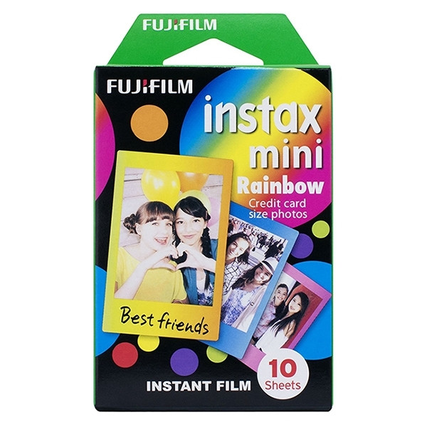 Fujifilm Papel fotografico instax mini film Rainbow 10 hojas