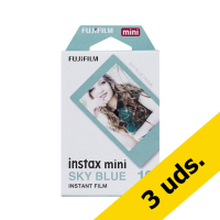Fujifilm Papel fotografico instax mini film Sky Blue - Pack 30 hojas  426438