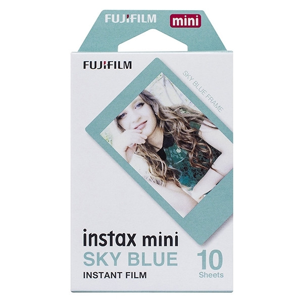 Fujifilm Papel fotografico instax mini film Sky Blue 10 hojas