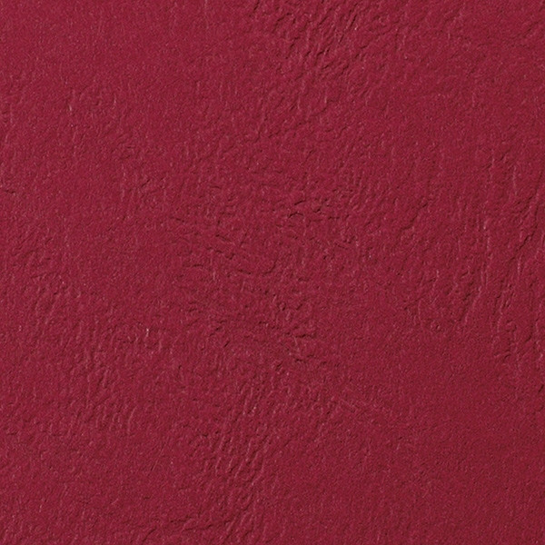 GBC CE040030 LeatherGrain Tapas de encuadernacion | 250 gr | rojo oscuro | textura de piel | 100 unidades