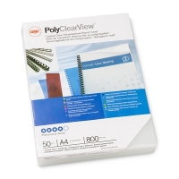 GBC ESP4258 PolyClearView Tapas de encuadernacion | 800 micras | mate transparente | 50 unidades 207828