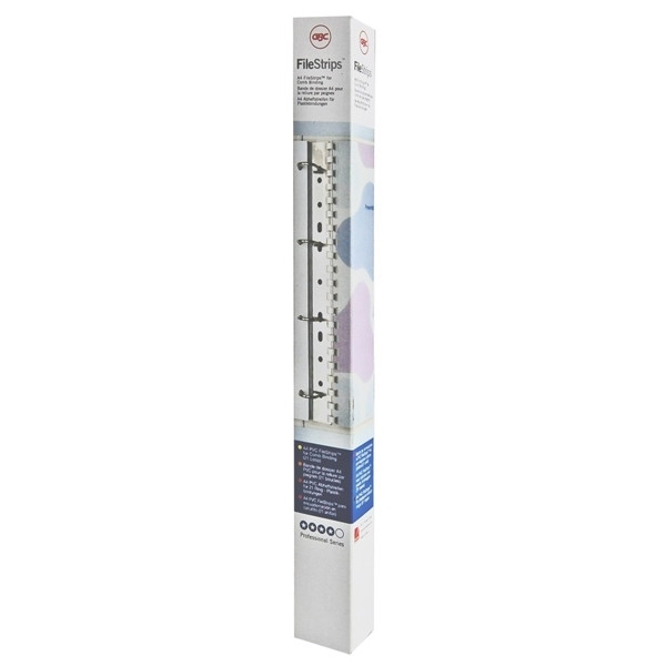 GBC FileStrips Tira de archivador | A4 | 34 agujeros | transparente | 100 unidades IB184994 207854 - 1