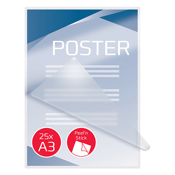 GBC Funda para laminar | adhesiva | A3 | brillante | 2x75 micras | 25 unidades 3747526 207082 - 4