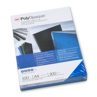 GBC IB386800 Tapas de encuadernacion PolyOpaque | 300 micras | azul | 100 unidades IB386800 207464