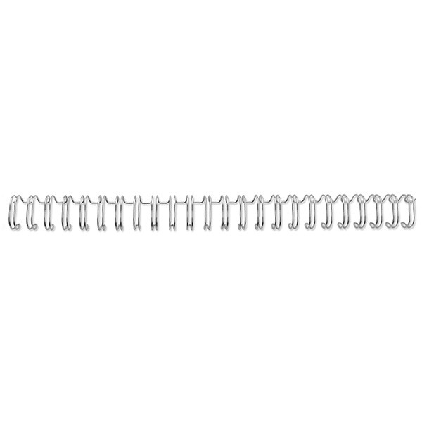 GBC RG8104 espiral metalica | 6mm | plateado | 100 unidades