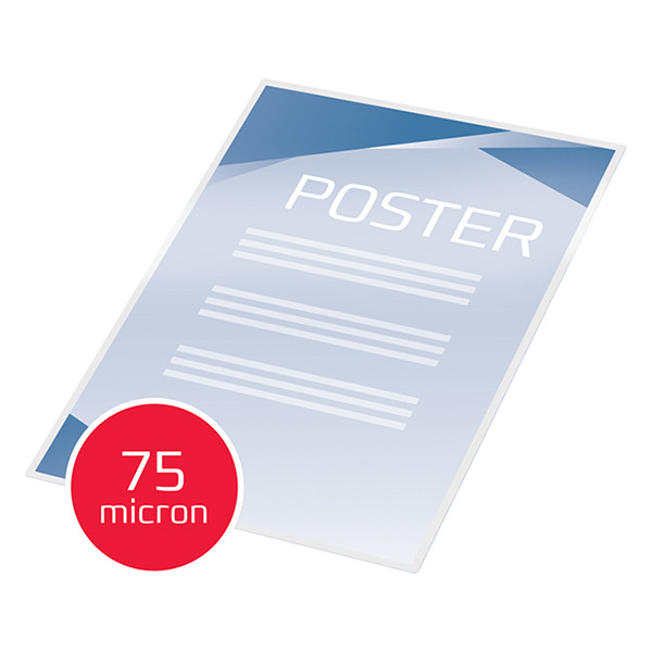 GBC fundas de laminacion de documentos | A3 | mate | 2x75 micras | 100 unidades 41660E 207076 - 4