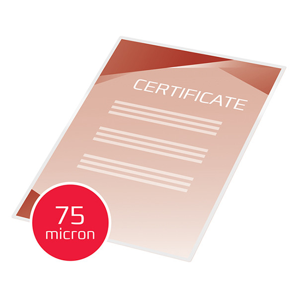 GBC fundas de laminacion de documentos | A4 | brillante | 2x75 micras | 100 unidades 3740400 207000 - 4