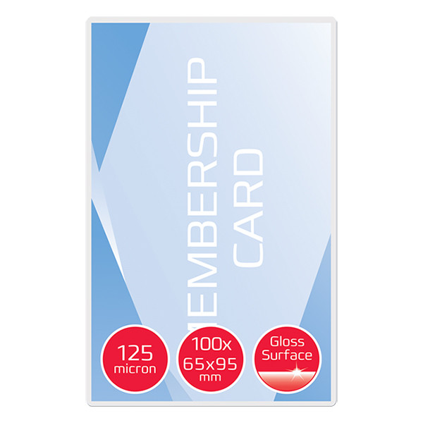 GBC fundas de laminar | 65 x 95 mm | brillante | 2x125 micras | 100 unidades 3740301 207605 - 2