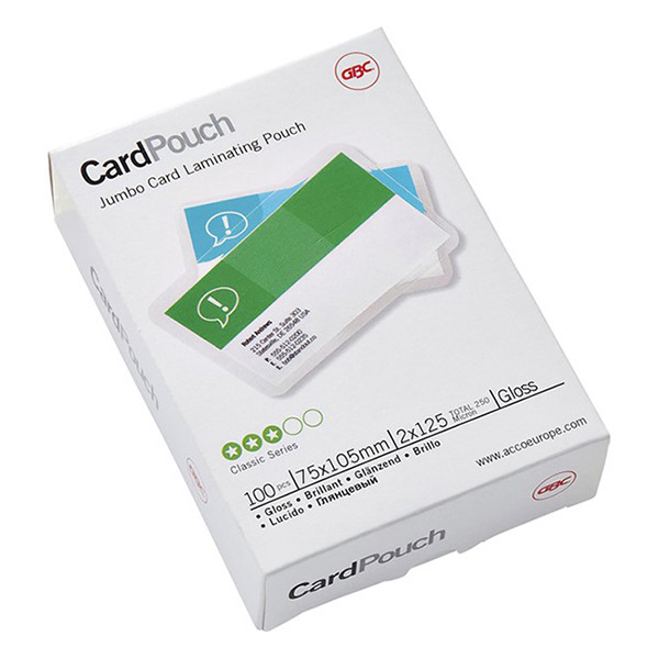 GBC fundas de laminar | 75 x 105 mm | brillante | 2x125 micras | 100 unidades