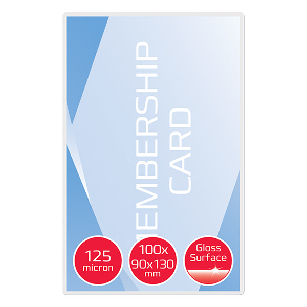 GBC fundas de laminar | 90 x 130 mm | brillante | 2x125 micras | 100 unidades 3743164 207599 - 2