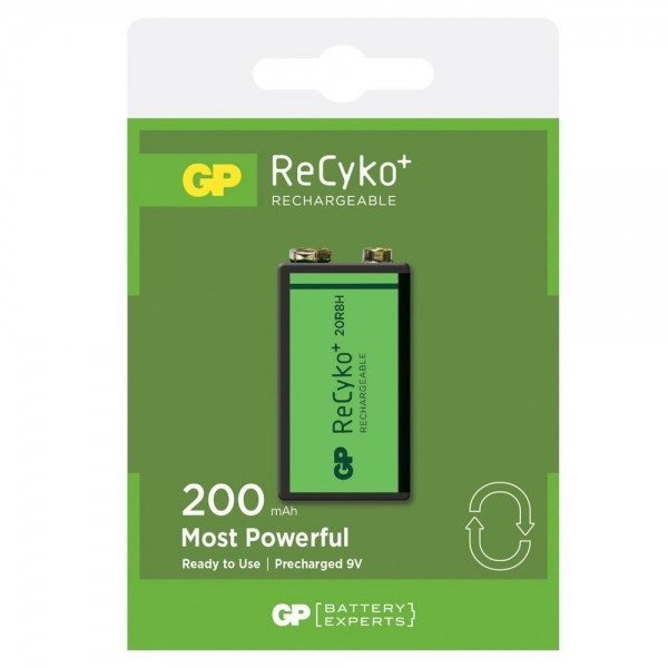 GP 200 E/9V/6LR61 Pila recargable