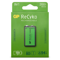 Batería recargable GP 200 ReCyko E-block / Ni-MH 6HR61 (1 unidad) AGP00113