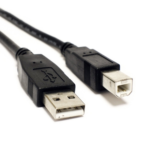 Cable USB negro para impresora de 2 metros de longitud 053417 - 1
