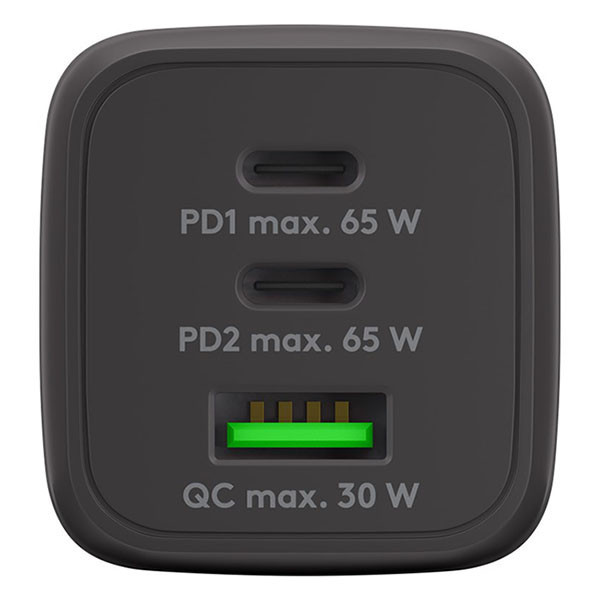 Goobay Cargador USB de 3 puertos 65W negro K180107713 - 2