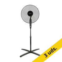 Pack 3 uds Grunkel 165XNG Ventilador de pedestal negro