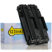 HP 05A (CE505A) Pack doble toner negro (marca 123tinta)
