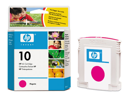 HP 10 (C4843AE) cartucho de tinta magenta (original) C4843AE 030300 - 1