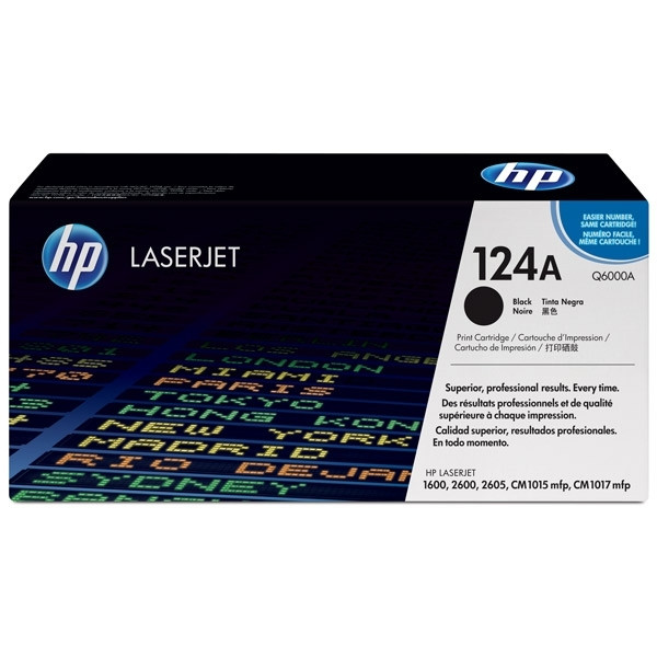 HP 124A (Q6000A) toner negro (original) Q6000A 039540 - 1