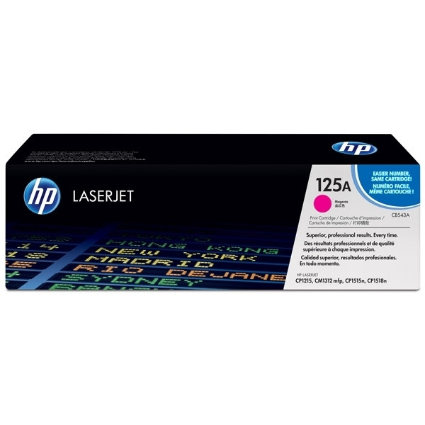HP 125A (CB543A) toner magenta (original) – imagen 3