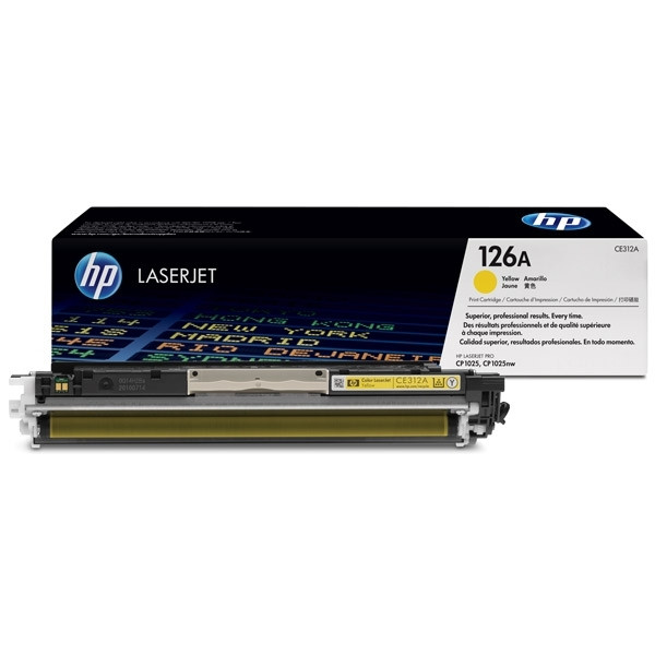 HP 126A (CE312A) toner amarillo (original) – imagen 2