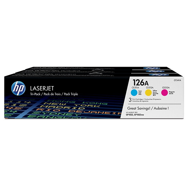HP 126A (CF341A) multipack cian/magenta/amarillo (original)
