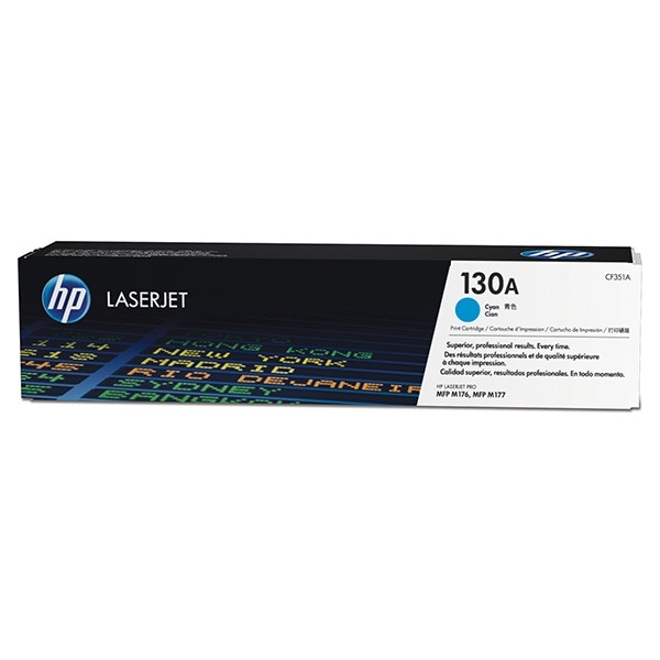 HP 130A (CF351A) toner cian (original) – imagen 3