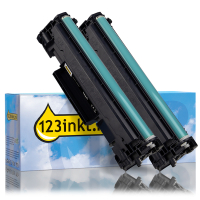 HP 142A (W1420A) Pack doble toner negro (marca 123tinta)