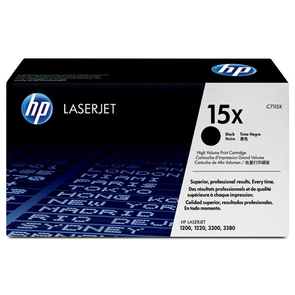 HP 15X (C7115X) toner negro XL (original)