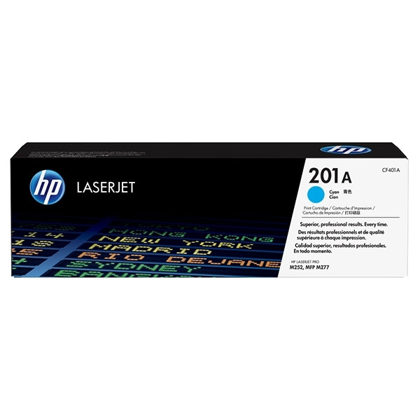 HP 201A (CF401A) toner cian (original) – imagen 2