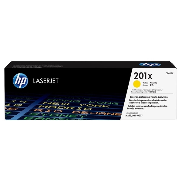 HP 201X (CF402X) toner amarillo XL (original) – imagen 2