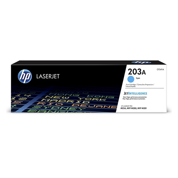 HP 203A (CF541A) toner cian (original) – imagen 2