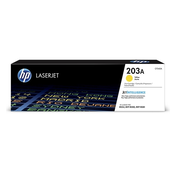 HP 203A (CF542A) toner amarillo (original) – imagen 3