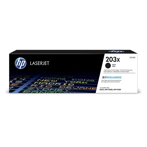 HP 203X (CF540X) toner negro XL (original) – imagen 2