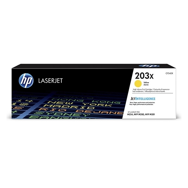 HP 203X (CF542X) toner amarillo XL (original) CF542X 055218 - 1