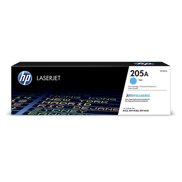 HP 205A (CF531A) toner cian (original) – imagen 2