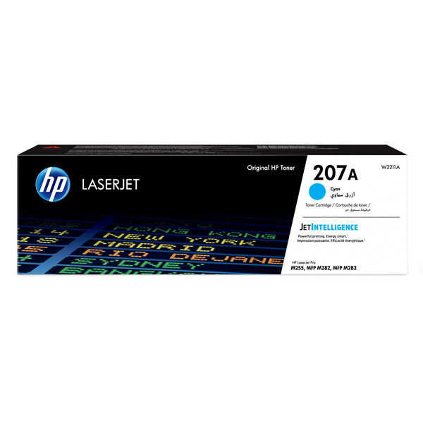 HP 207A (W2211A) toner cian (original) – imagen 3
