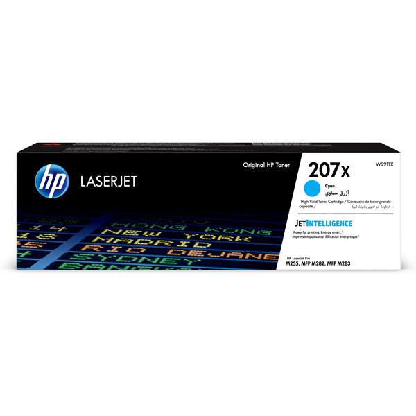 HP 207X (W2211X) toner cian XL (original) – imagen 3