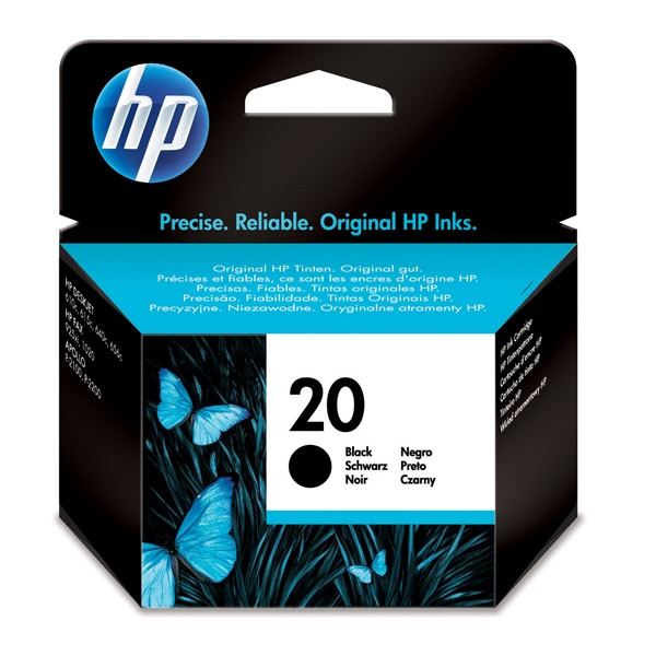 HP 20 (C6614DE) cartucho de tinta negro (original) C6614DE 030320 - 1