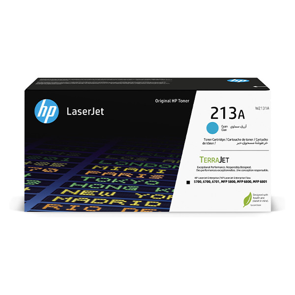HP 213A (W2131A) toner cian (original) – imagen 3