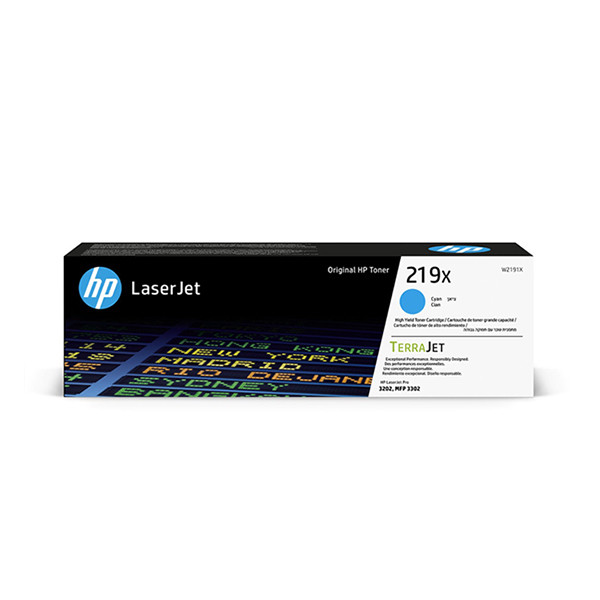 HP 219X (W2191X) toner cian XL (original) – imagen 3