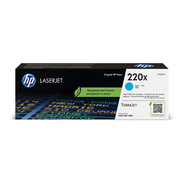 HP 220X (W2201X) toner cian XL (original) – imagen 3