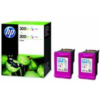 HP 300XL (D8J44AE) multipack 2 cartuchos tricolor XL (original) D8J44AE 044334