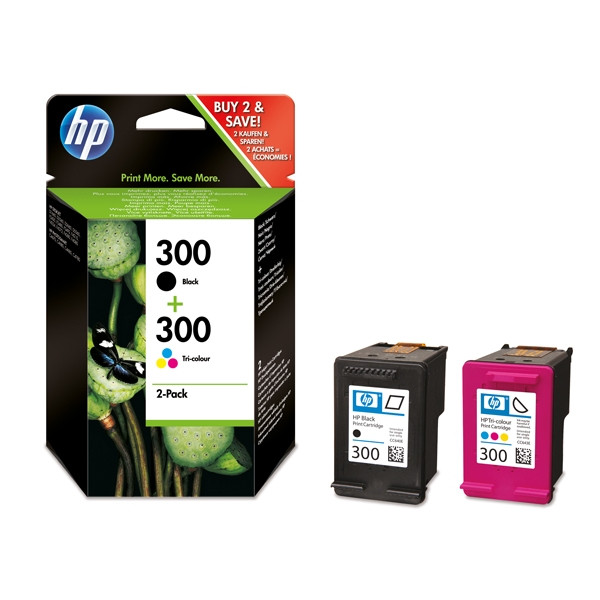 HP 300 (CN637EE) multipack negro + tricolor (original) CN637EE 054022 - 1