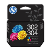 HP 302/304 (B7RT6AE) Cartucho de tinta de color (original) 055628 - 1