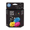 HP 302/304 (B82L1AE) pack doble negro + color (original) 055630 - 1