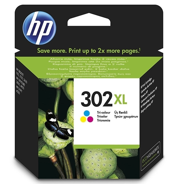 HP 302XL (F6U67AE) cartucho de tinta tricolor XL (original) F6U67AE 044454 - 1