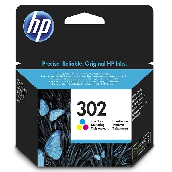 HP 302 (F6U65AE) cartucho de tinta tricolor (original) F6U65AE 044450 - 1