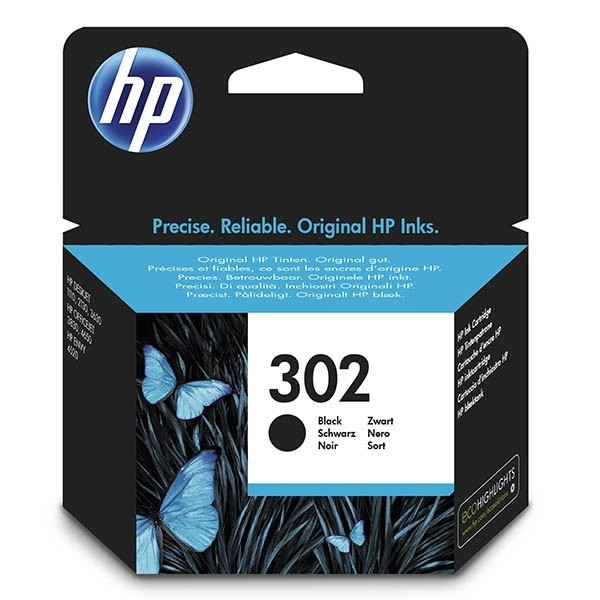 HP 302 (F6U66AE) cartucho de tinta negro (original) F6U66AE 044448 - 1