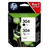 HP 304 (3JB05AE) pack ahorro negro + color (original) 044598 - 1
