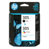 HP 305 (6ZD17AE) multipack negro + color (original)